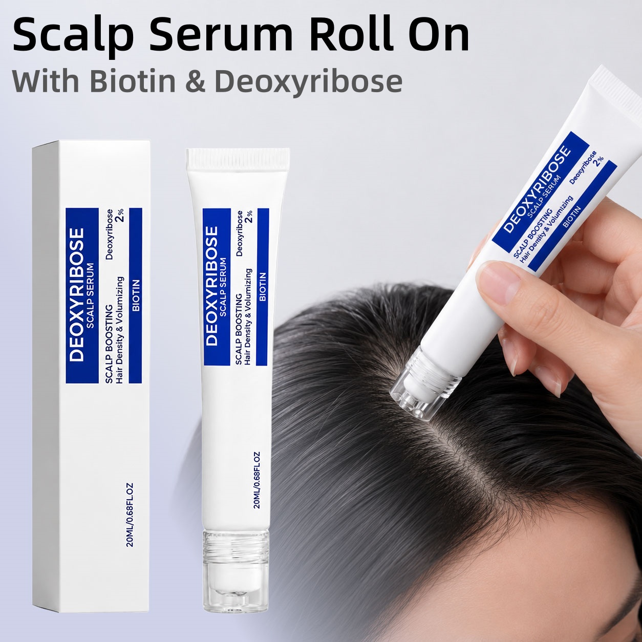 Biotin Hair Growth - ビオチンデオキシリボース配合の頭皮美容液、毛包の活力を高め、髪の密度を促進し、頭皮に栄養を与え、より豊かな髪を実現します。