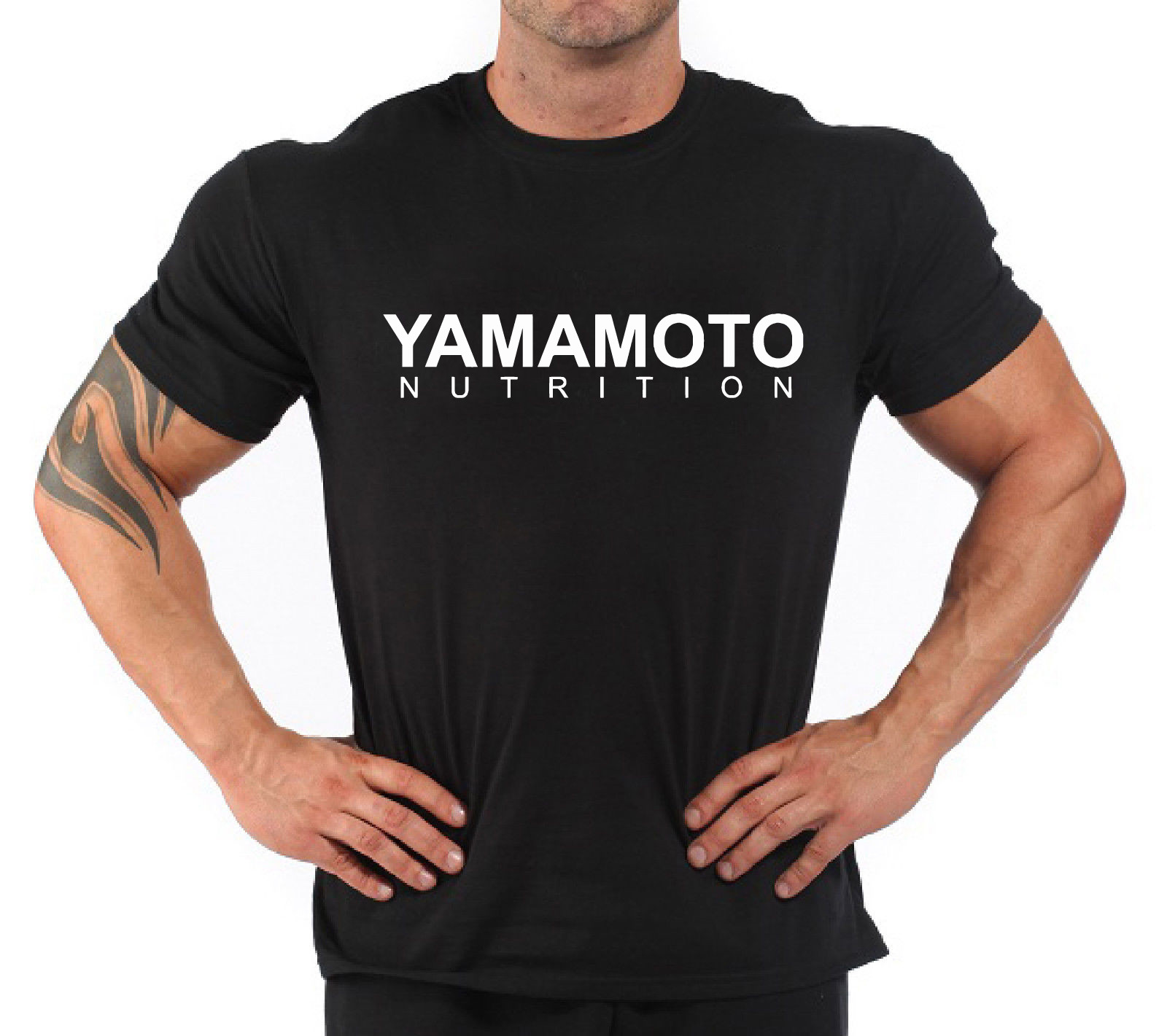 Nutrition For Fitness - ボディビルディング フィットネス ジム Tシャツ「山本栄養」