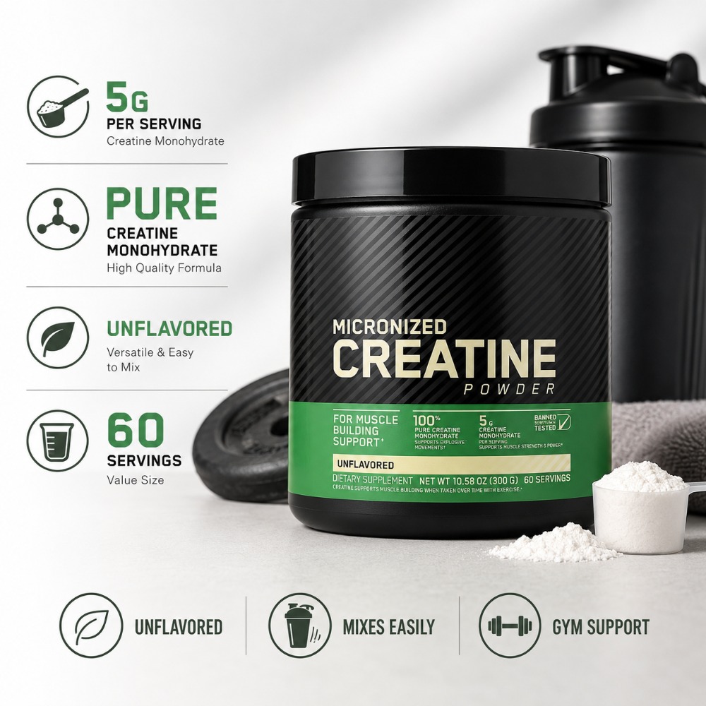 Nutrition For Fitness - クレアチン一水和物パウダー 300g 筋力サポート マッスルパフォーマンス スポーツドリンク サポートフィットネス