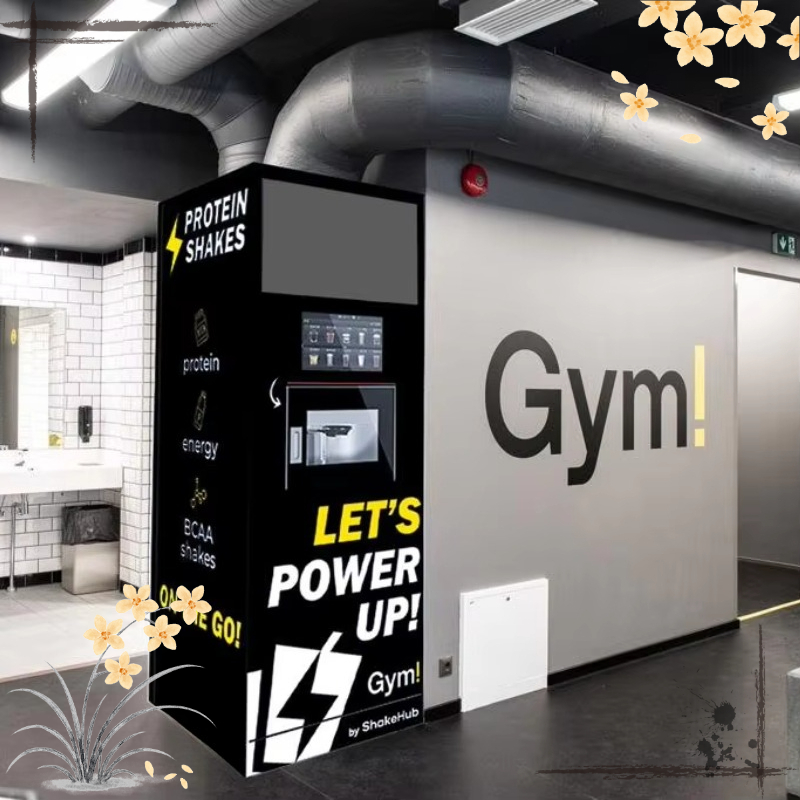 Nutrition For Fitness - カスタマイズ可能な栄養ドリンク自動販売機、プロテインシェイクキオスク、照明付きディスプレイ、セルフサービス、商業フィットネス向け