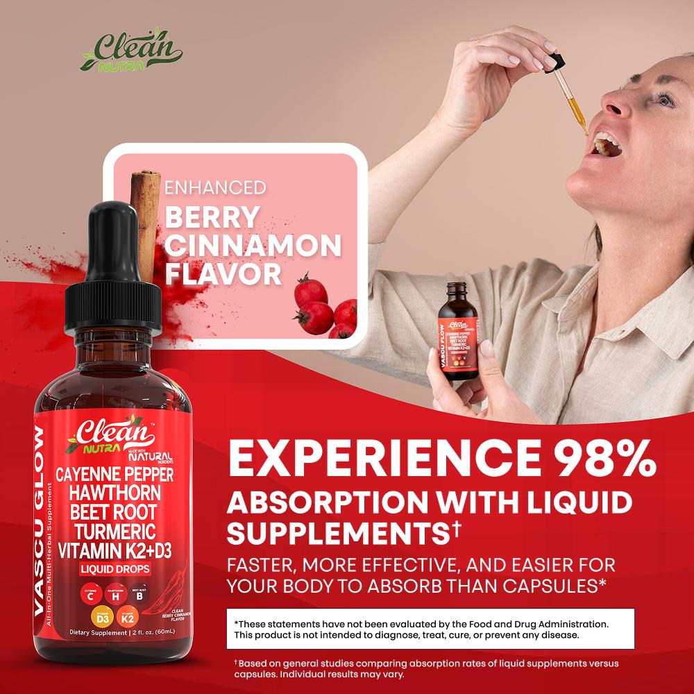 クリーンニュートラ ヴァスキュ グロウ リキッドドロップ カ - Vitamin D3 K2 Drop のレビューと価格