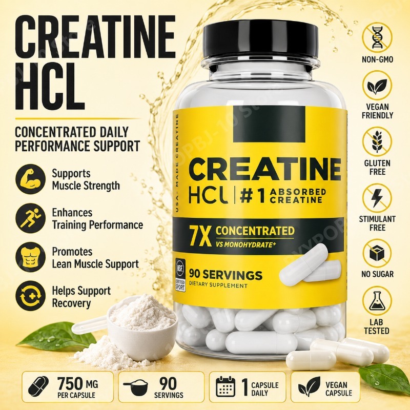 クレアチンHCl 750mg 90カプセル フィットネス筋肉 - Nutrition For Fitness のレビューと価格