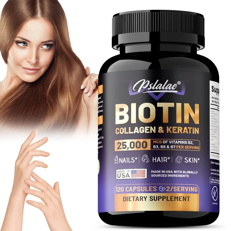 ビオチン コラーゲン ケラチン サプリメント - 肌と爪の健 - Biotin Hair Growth のレビューと価格