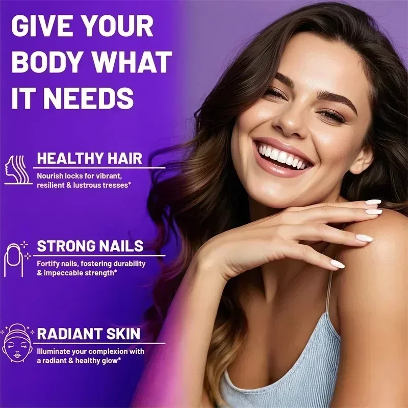 ビオチン コラーゲン ケラチン サプリメント - 肌と爪の健 - Biotin Hair Growth のレビューと価格
