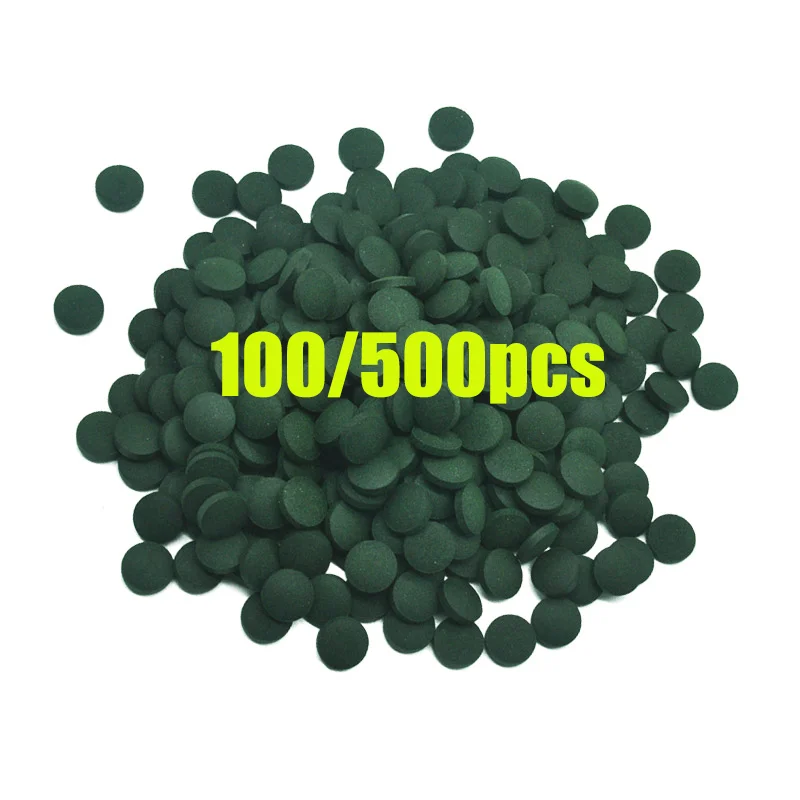 100-500 個高純度スピルリナ錠スパイラル海藻強化お気に - Spirulina Tablet Organic のレビューと価格
