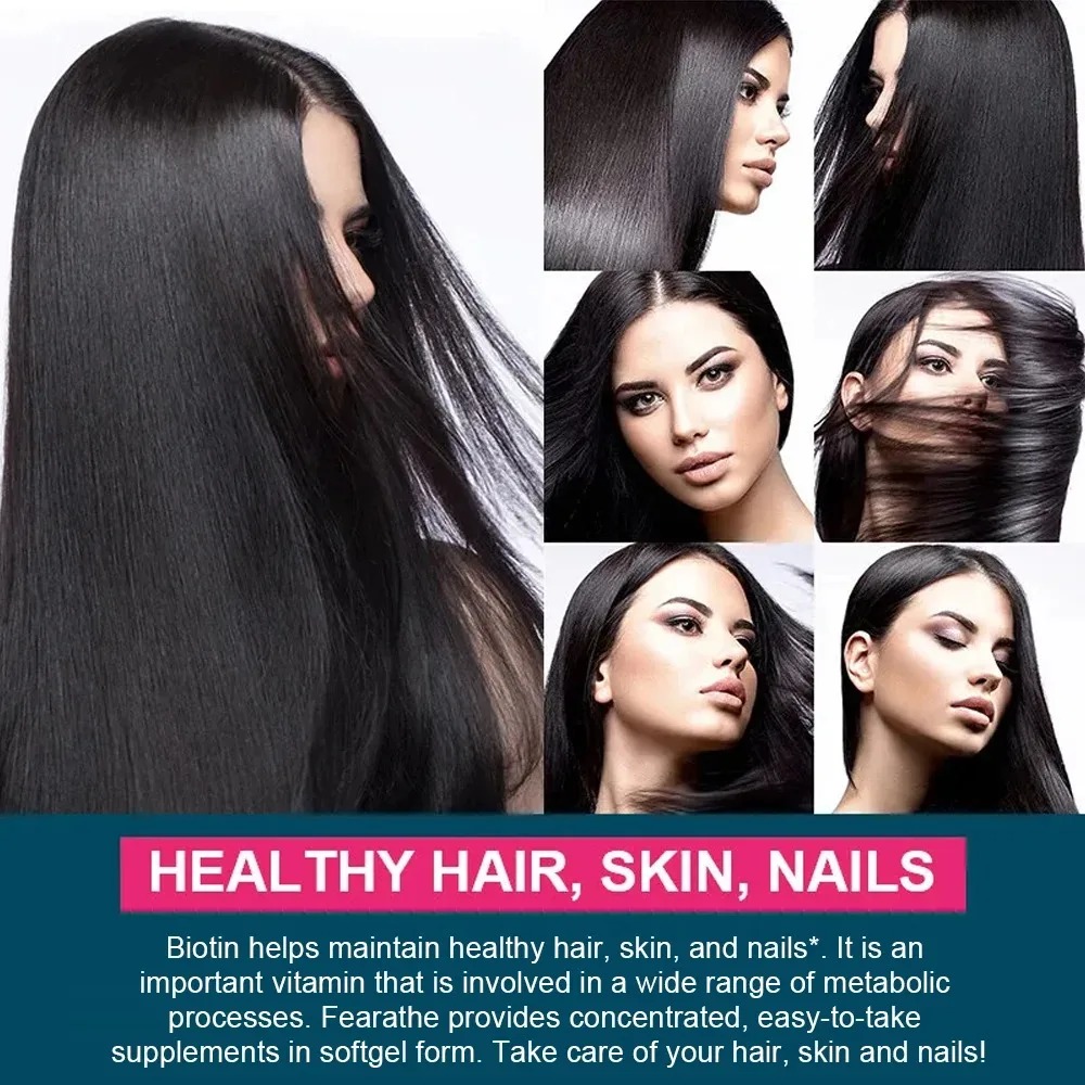 ビオチン、コラーゲン、ヒアルロン酸、ケラチン - 育毛サポー - Biotin Hair Growth のレビューと価格