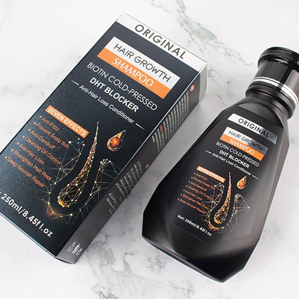 250 ミリリットルビオチンシャンプー櫛ブラシ付き育毛抗フケ - Biotin Hair Growth のレビューと価格
