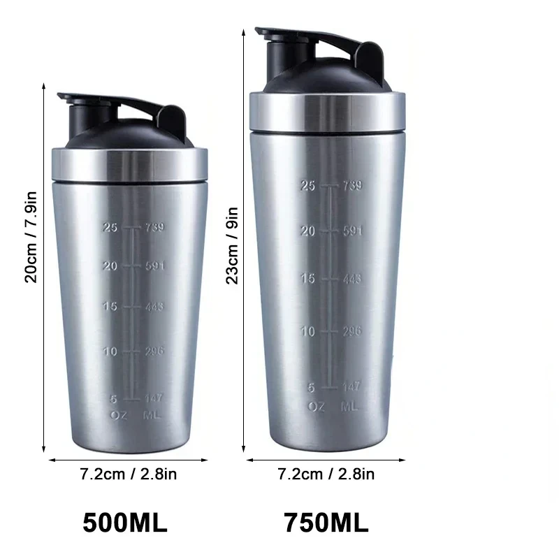 ステンレス鋼プロテインシェーカーカップポータブルフィットネス - Nutrition For Fitness のレビューと価格