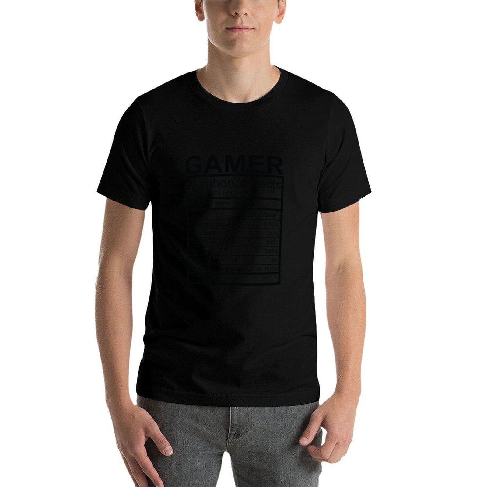 ゲーマー向け栄養成分表Tシャツ フィットネス速乾半袖トップス - Nutrition For Fitness のレビューと価格