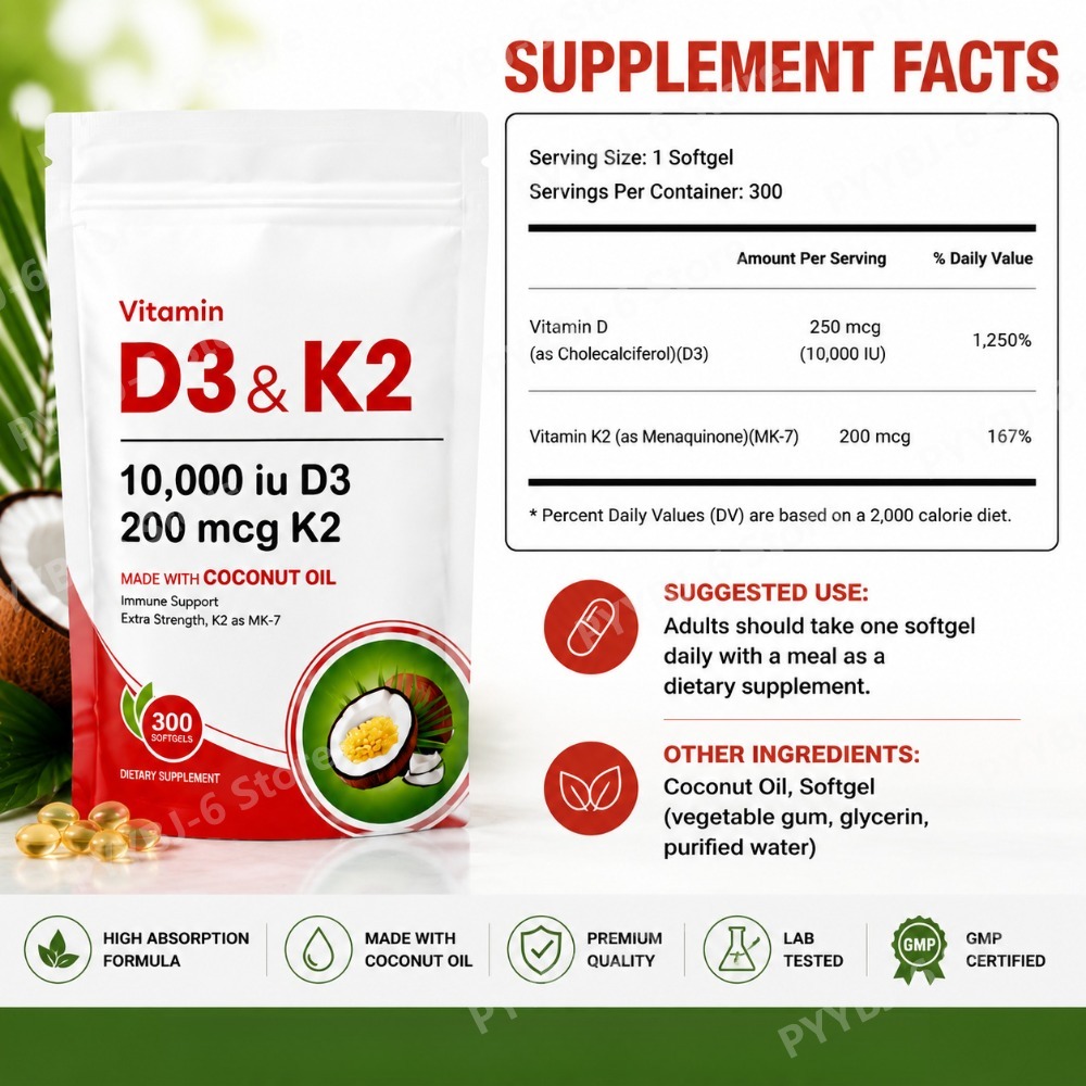 ビタミンD3 K2サプリメント 10,000IU D3 20 - Vitamin D3 K2 Drop のレビューと価格