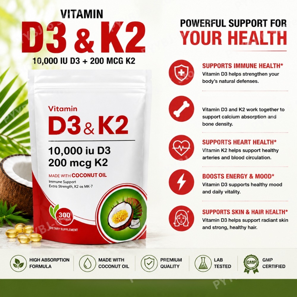 ビタミンD3 K2サプリメント 10,000IU D3 20 - Vitamin D3 K2 Drop のレビューと価格