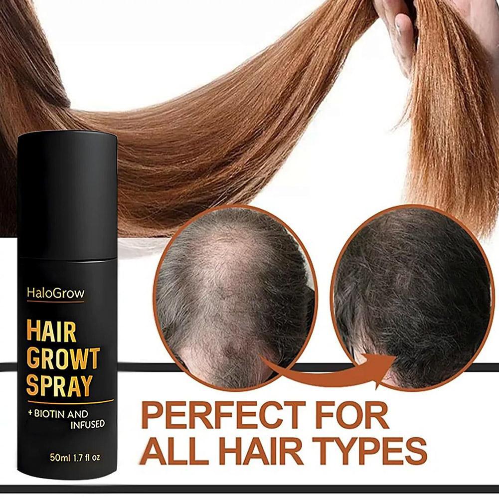 生姜オイルとビオチン配合の天然育毛スプレー、より太く豊かな髪 - Biotin Hair Growth のレビューと価格
