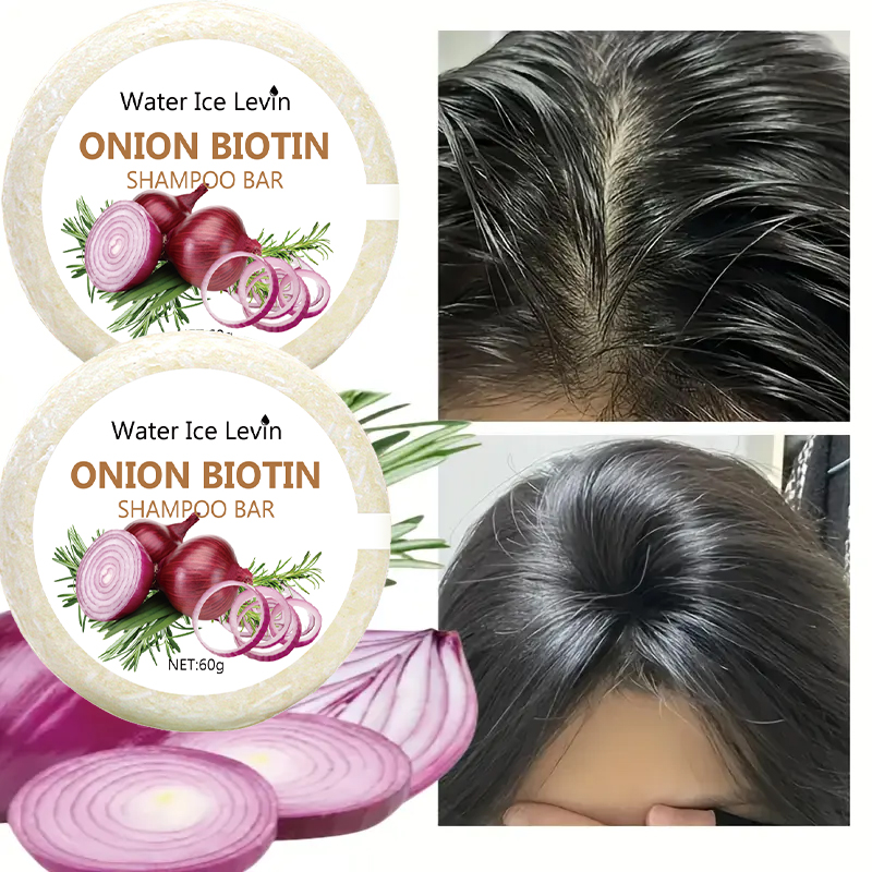 オニオン＆ビオチンシャンプーバー - 60g、すべての髪質に - Biotin Hair Growth のレビューと価格