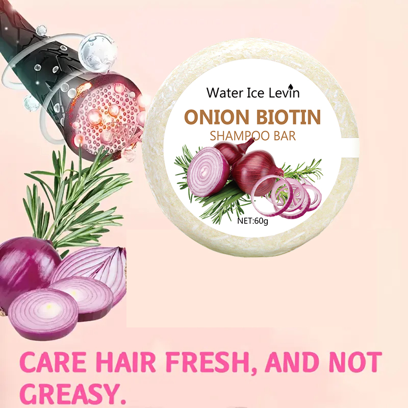オニオン＆ビオチンシャンプーバー - 60g、すべての髪質に - Biotin Hair Growth のレビューと価格