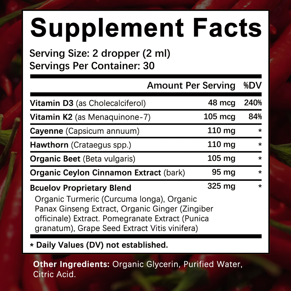 カイエンペッパードロップスサプリメントリキッド、ホーウォーン - Vitamin D3 K2 Drop のレビューと価格