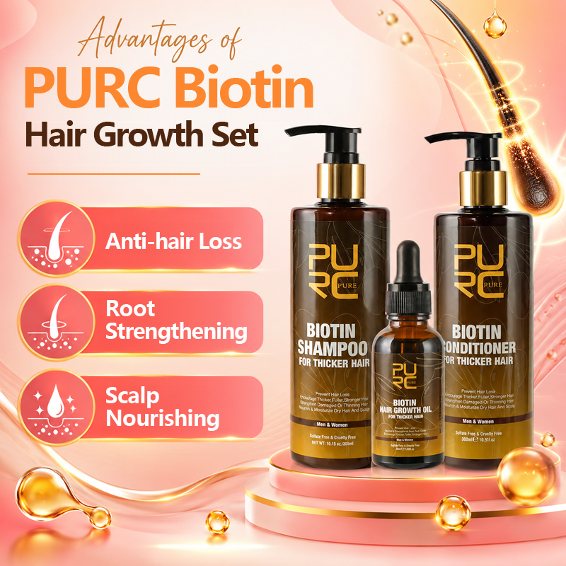 PURC ビオチン育毛オイルシャンプーコンディショナーセット - Biotin Hair Growth のレビューと価格